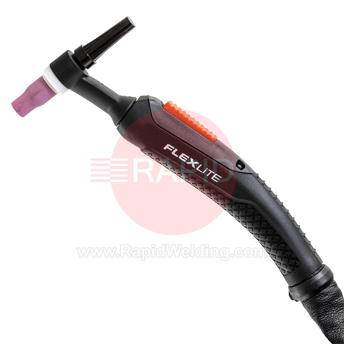 TX133GF8  Kemppi Flexlite TX K3 133GF Air Cooled 130 Amp TIG Torch, with Flex Neck - 8m, 4 Pin